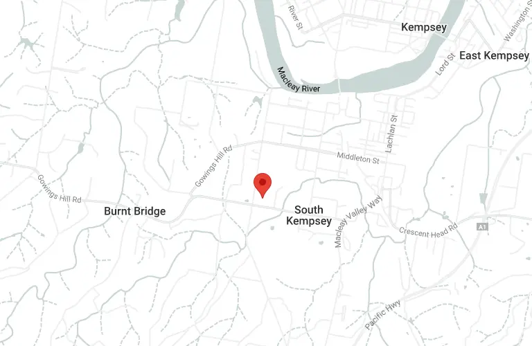 Map of South Kempsey