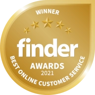 Finder Award NBN Best Online Customer Service 2021.